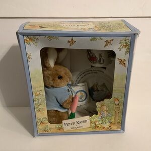 Vintage Wedgwood Peter Rabbit 3 Piece Set Peter Rabbit Plush Plate And Mug Kids